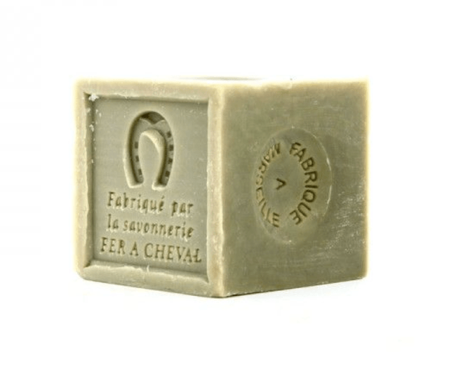 Savon de Marseille vert huile d'olive cube 300g | fer à cheval