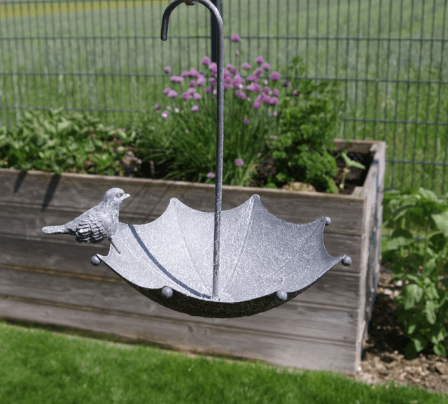Mangeoire à oiseaux - Parapluie - Métal