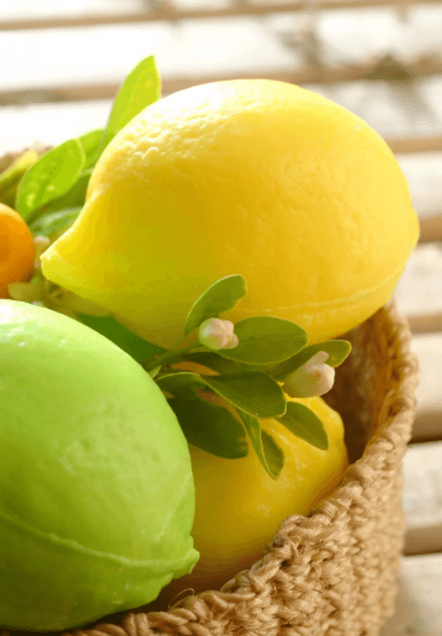 Savon Citron Jaune Avec Corde