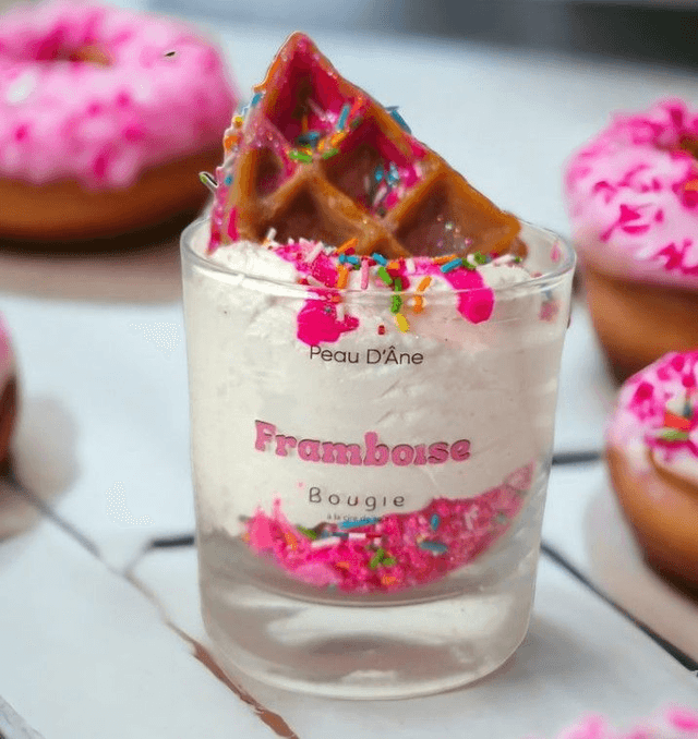 Bougie Gaufrettes aux Framboises