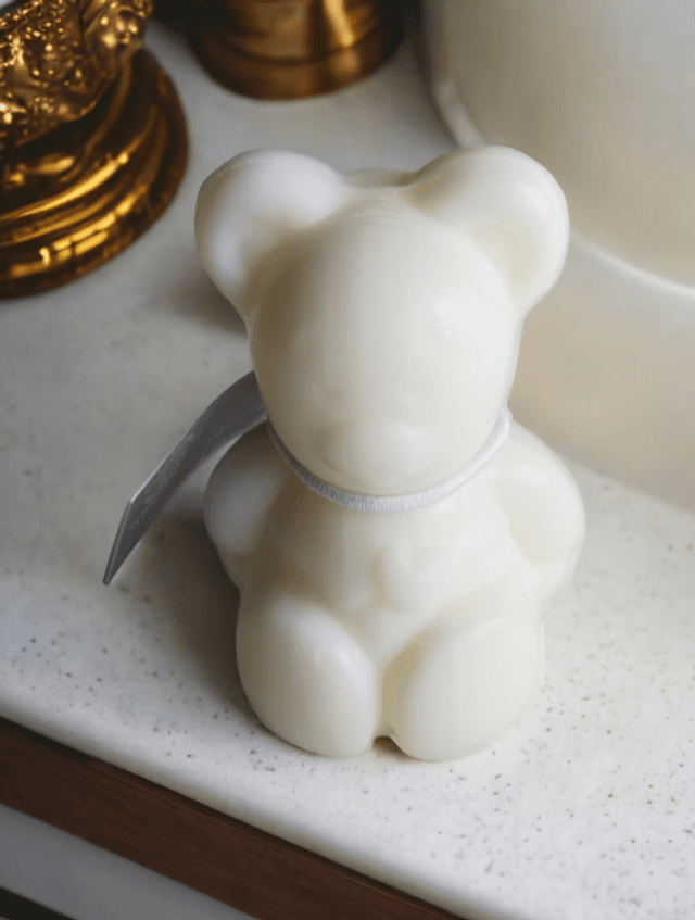 Savon au Beurre de Karité et Lait d’ânesse Forme Ours Blanc